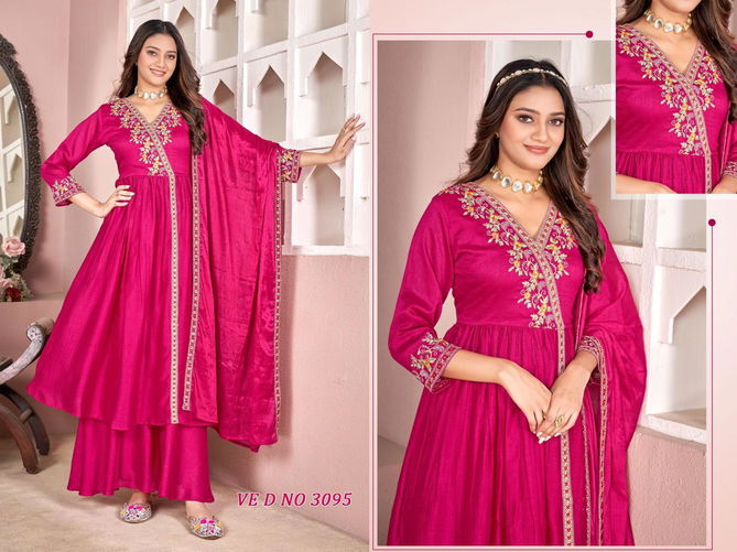 3094 To 3096 By Ladies Flavour Vichitra Readymade Suits Suppliers In India